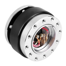 Universal Black Aluminum Quick Release Steering Wheel Hub Adapter for Racing Cars