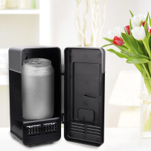 Mini USB Dual-Use Portable Fridge 83*88*195mm Black