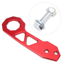 Aluminum Rear Tow Hook for Civic & Integra, Red, 2.5" Diameter