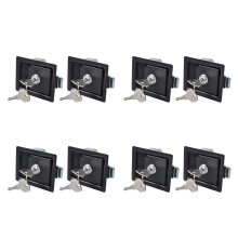 8PCS Trailer Tool Box SchlöSser TüRpaddelgriffverriegelung Diebstahlsichere PaddelschlöSser für WohnmobilanhäNger