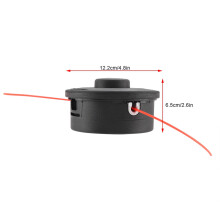 25-2 Nylon Line Coil for Grass Trimmer FS120 250, 1.76m, Black