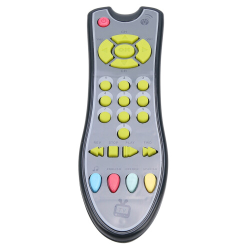 Baby Educational Toy Remote Gray, 3-Language, 18cm 1