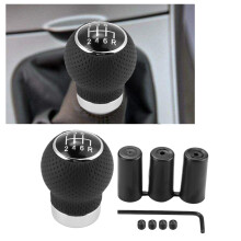 Car Gear Shift Knob Stick Head 6 Speed Universal Handle for Vehicles Red