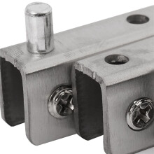 5X Stainless Steel Glass Door Pivot Hinge Double Magnetic Catch Set for 5-8mm Glass Door