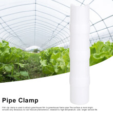 Pack of 50 White Pipe Clips for Greenhouse