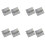 Self Closing Door Hinge, 8 Pack 4 Inch Heavy Duty Square Stainless Steel Mortise Spring Automatic Closer Hinge Hardware 1