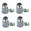 4X Bathroom Hand Held Shower  Wall Mount Mounted Bracket Holder 24mm 1