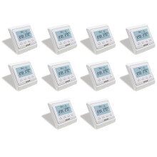 10X 16A 230V LCD Programmable Warm Floor Heating Thermostat Thermoregulator Temperature Controller Manual Mechanical