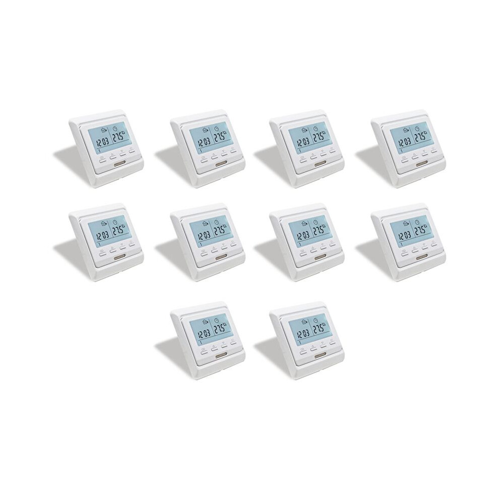 10X 16A 230V Lcd Programmable Warm Floor Heating Thermostat Thermoregulator Temperature Controller Manual Mechanical 6031967731137