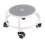 Round Rolling Low Stool Grey MiniSize HighCapacity 1