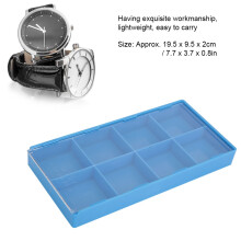 Watch Parts Storage Tray Plastic Organizer 8 Compartments for Repair Tools