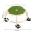 Plastic Rolling Low Stool - High Capacity Green 2