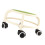 Plastic Rolling Low Stool - High Capacity Green 10