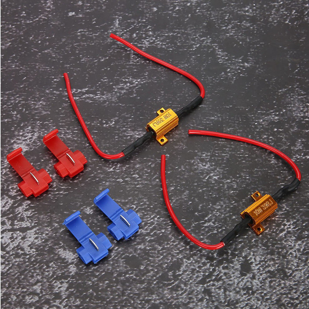 2Pcs 10W 39Î© Car Led Decoder Load Resistors Anti Hyper Flash No Error 9331393277689