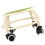 Plastic Rolling Low Stool - High Capacity Green 6
