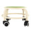 Plastic Rolling Low Stool - High Capacity Green 11