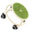 Plastic Rolling Low Stool - High Capacity Green 13