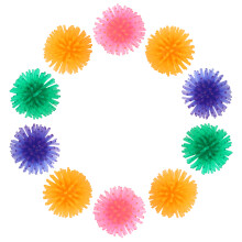 Colourful Cat Toy Balls 10 Pack