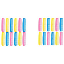 24 Pieces Colorful Hair Combs Set for Kids Women Men Colorful Plastic Fine Dressing Comb (, Yellow, )