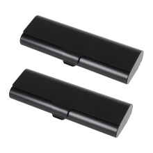 2X Slim Matte Hard Metal Spectacles Case Reading Glasses Eyeglasses Case Protection Case Black