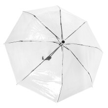 Fashionable Transparent 3 Fold Auto Rain Umbrella Compact Outdoor Accessory