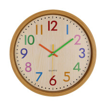 12 ZOLL Silent Non-Ticking Quartz Kid Wanduhr Home Office Dekorative Innen