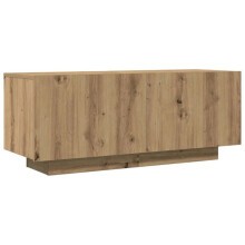 TV-meubel van engineering eikenhout handgemaakt 100 x 35 x 40 cm met elementen