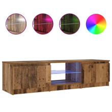 Moderne zwevende TV-meubel met LED-verlichting opslag 140 x 40 x 36 cm