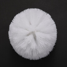 Replacement Spare Bathroom Accessory Plain Plastic Toilet Cleaning Brushes Holders White (4x White Heads)