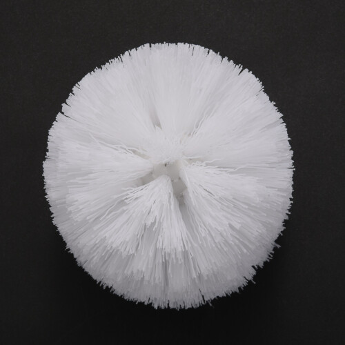 Replacement Spare Bathroom Accessory Plain Plastic Toilet Cleaning Brushes  Holders White (4x White Heads)