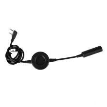 Waterproof Throat Mic Headset with PTT for UV5R B6 B5 Black