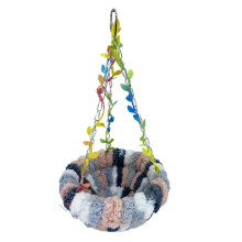 Nid D'Oiseau Chaud pour Perroquet, Berceau, Lit Suspendu, Nid de Couchage Spécial, Nid D'Oiseau en Peluche, Petit Nid D'Oiseau C