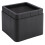 Moisture & Insect Proof Black Bed Risers 4 Pack - Stackable Furniture Legs 1