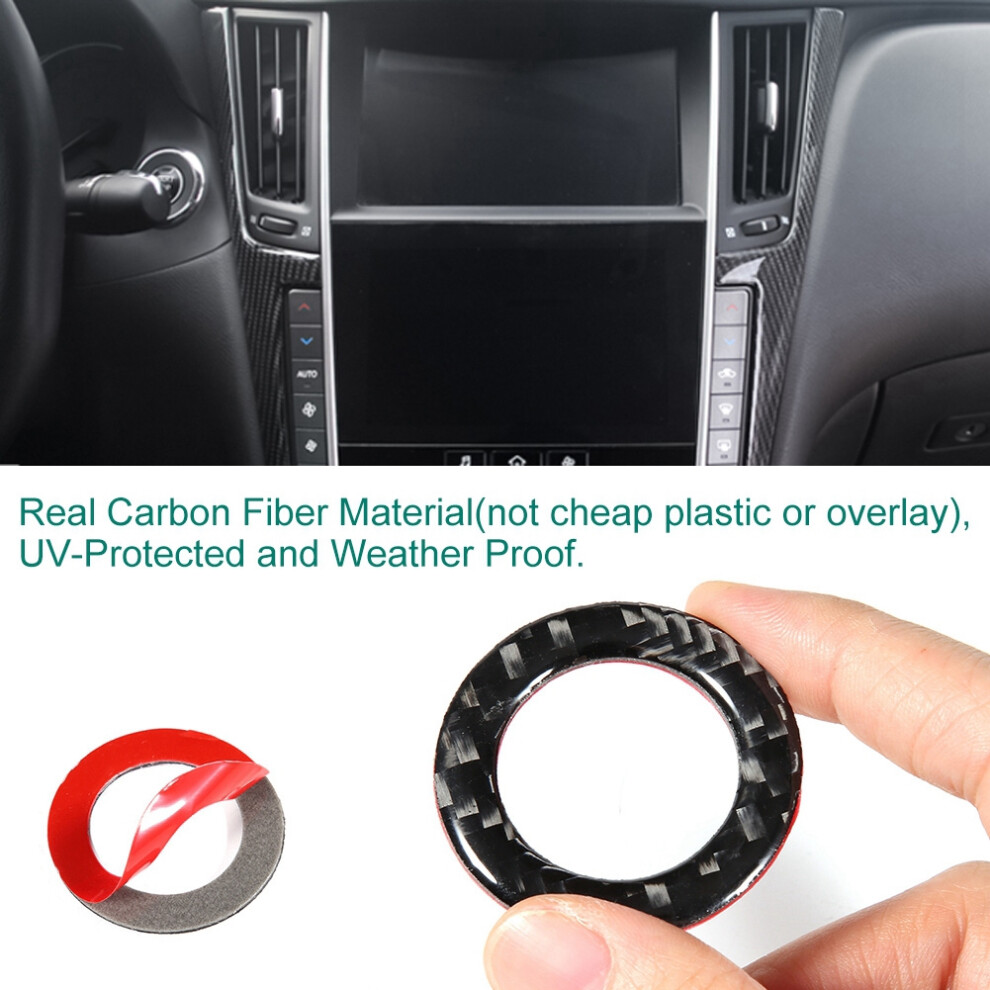 Carbon Fiber Engine Start Button Frame Cover For Infiniti Q50/Q60 14-18 9431393339643