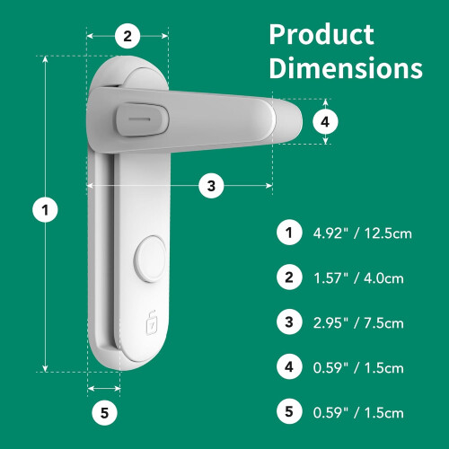 2 Pack Door Lever Safety Lock, Door Locks 1