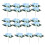 Light  Hydrangea Silk Flowers Heads Pack of 20 Full Hydrangea Flowers Artificial with Stems for Wedding 1