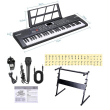 61-Keys Electronic Keyboard Digital Music Piano 60 Demo & Sheet Stand