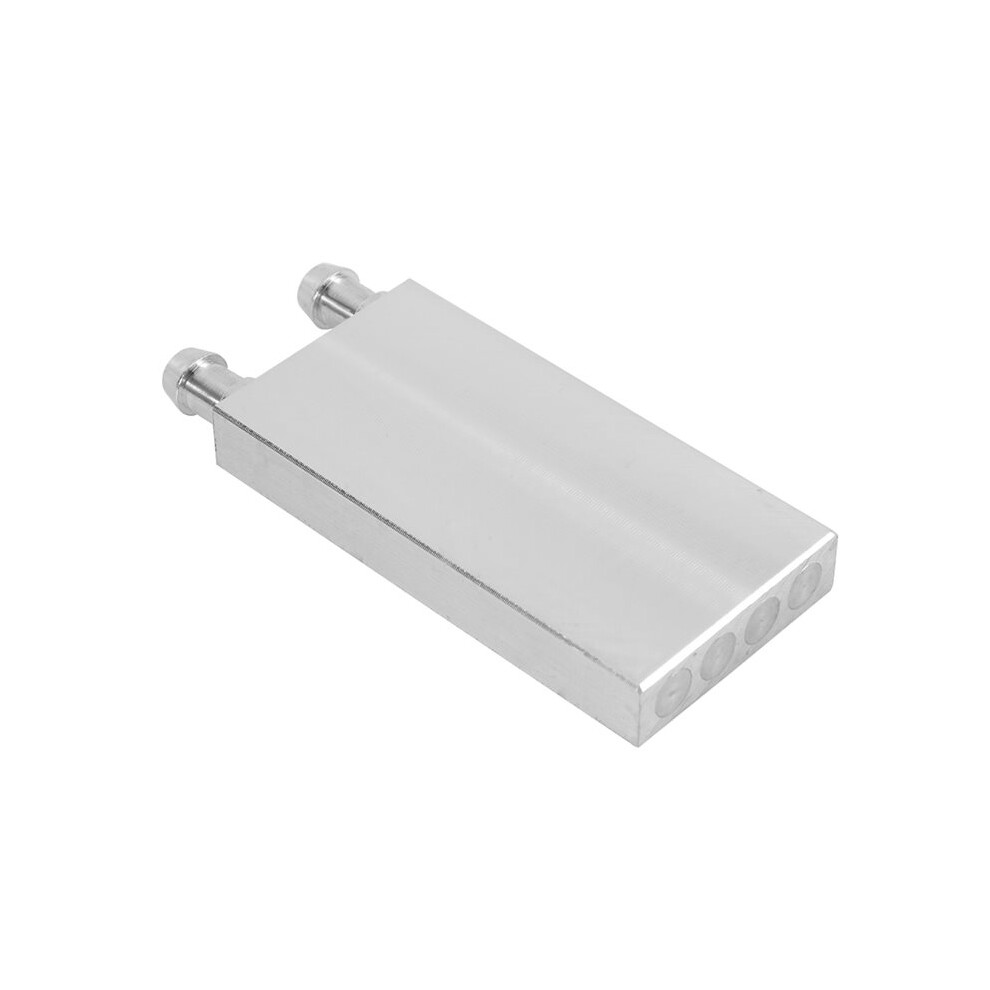 Aluminum Water Cooling Block 80X40x12mm Cooler For Computer Cpu Radiator Silver 4712274059573