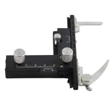 Microscoop met beweegbaar preparaatplateau, zeer nauwkeurig handmatig schuifplateau van aluminiumlegering, schuifmaat met schaalverdeling, stabiele