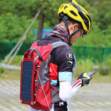 Outdoor Rucksack Solarpanel 2L Wasserblase Rot