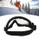 White Frame Ski Goggles PC, Transparent Lenses 1