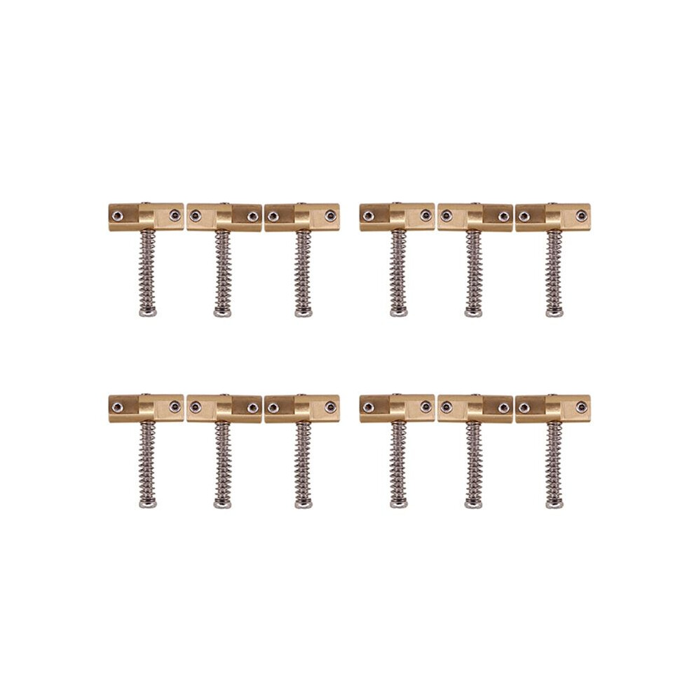Guitar Compensated Bridge Brass Saddles Set 10.8Mm Style Bridge Saddle For Tl Style 6 Strings Electric Guitar(12Pcs) 6031029252068