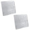 2PCS Acrylic Magnetics Seashell Display Box Diamond Gemstone Beads Storage Display Organizer Box Grids Clear Acrylic,E 1