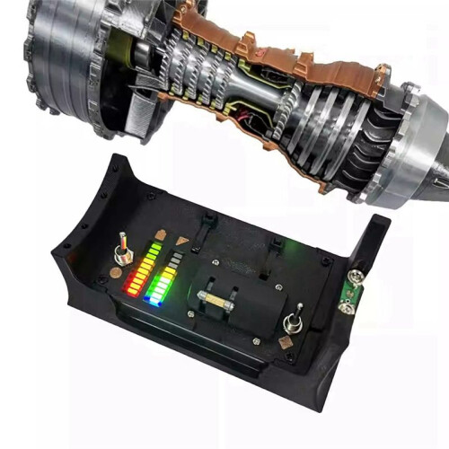 TR900 Turbofan Engine Model Aircraft Engine Kit Turbojet Engine Model Supercharged Aircraft Engine Replica 1