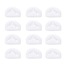 12 PièCes Rouleaux de Guitare Classique Guides de Retenue D'Arbres à Cordes Verrous de Cordes de Guitare Pince de Bloc D'ÉCrou, Blanc