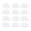 12Pcs Classical Guitar Rollers String Trees Retainer Guides Guitar String Locks Nut Block Clamp, White 2