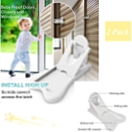 2 Packs Sliding Door Locks for Strong Adhesive 2