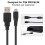 1.8m USB Cable with Magnet Ring for PS4 Pro/Slim 4