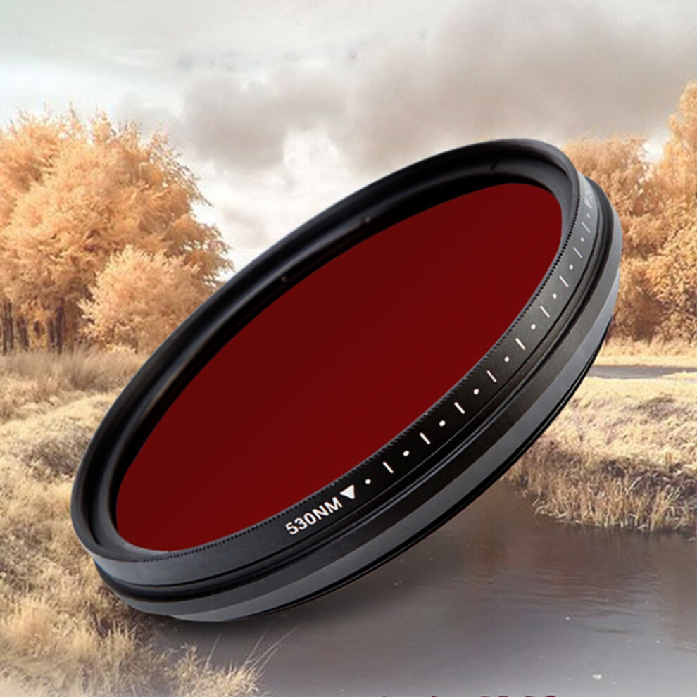 58Mm Infrared Ir Camera Filter Adjustable 530-750Nm For Digital Slr Photography 9361388428291