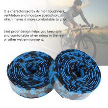 Lightweight EVA Cycling Handlebar Tape Black & Blue – Comfortable & Durable